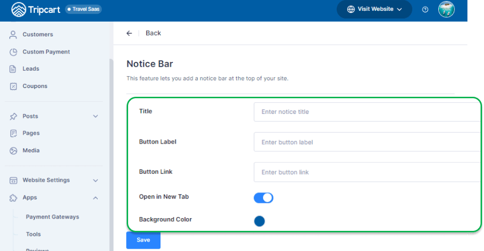 Notice Bar back