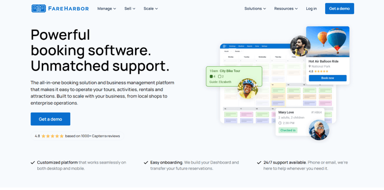 Fareharbor-Homepage